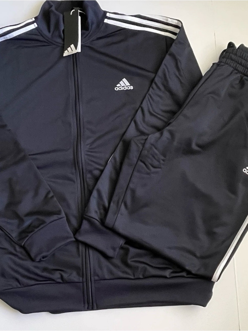 adidas Primegreen Essentials 3-Stripes Tracksuit Men's Legend Ink